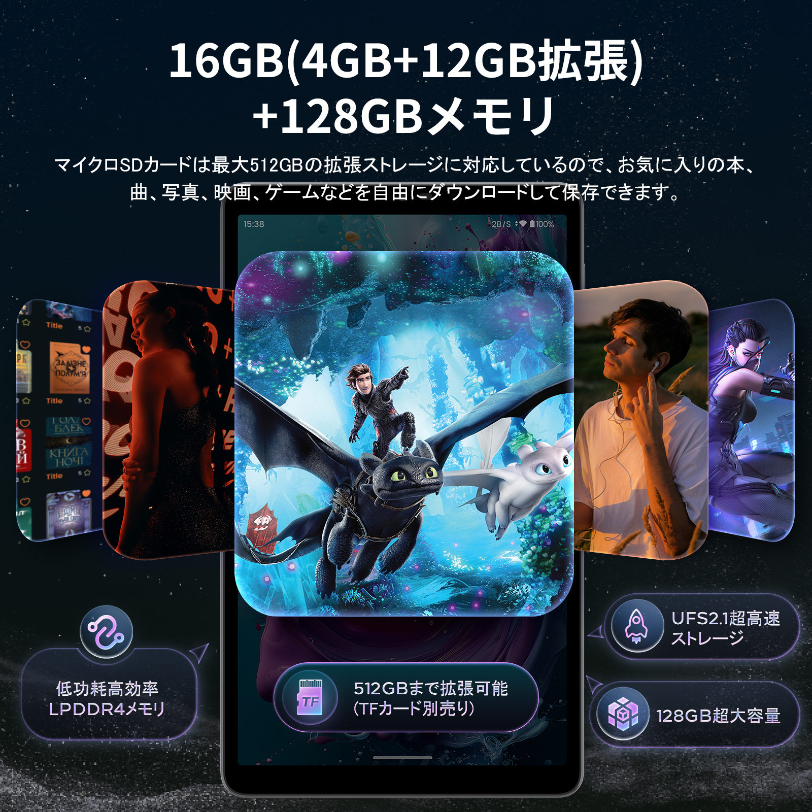 E8A タブレット 8.7インチ Android 15 アンドロイド WIFI 16GB